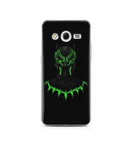 Black Panter Tasarım Süper Şeffaf Silikon Telefon Kılıfı Samsung Core 2