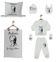 Pia Baby Gl 1952-06 İsme Özel Yastık Battaniye Zıbın Set