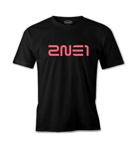 2NE1 - Logo Siyah Erkek Tshirt