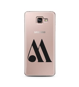 Samsung A7 (2016) Harf Tasarımlı Telefon Kılıfı M-Harfi 