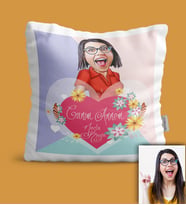 BK Gift Kişiye Özel Anneler Günü Temalı Karikatürlü Yastık Yas8
