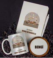 Kişiye Özel İç Mimar Tasarım Defter Kalem Kupa Ve Bardak Altlığı Hediye Seti 81438