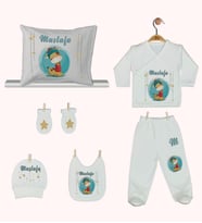 Pia Baby Gl 1934-08 İsme Özel Yastık Zıbın Set