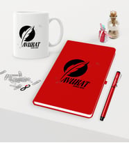 BK Gift Kişiye Özel Avukat Temalı Kırmızı Defter Kalem Kupa Seti - 12 (Model 1)