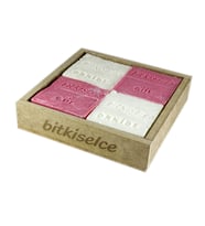 Bitkiselce El Yapımı Gül&Orkide Sabunu 450 gr. 4 kalıp sabun