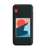 Siyah Lansman Telefon Kılıfı Iphone XR