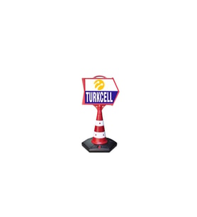 Türkcell Temalı Uyarı ve Yönlendirme Ok Dubası