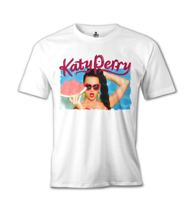Katy Perry - California Gurls Beyaz Erkek Tshirt