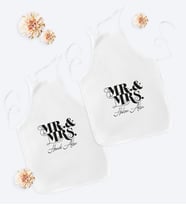 BK Gift Kişiye Özel İkili Sevgili Temalı Mutfak Önlüğü - 5