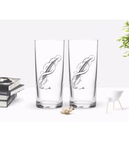 BK Gift Kişiye Özel Renkli Baskılı İsimli İkili Rakı Bardağı Seti-102 (Beyaz)