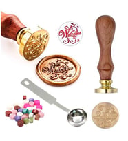 Mektup Damga Mühürü Welcome + 30 Mühür Mumu + Eritme Kaşığı