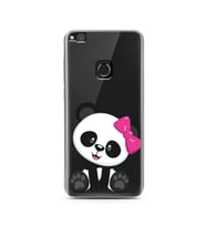 Panda Tasarımlı Süper Şeffaf Silikon Telefon Kılıfı Huawei P9 Lite (2017)     