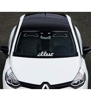 İllest Araba Araç Ön Cam Sticker Yapıştırma