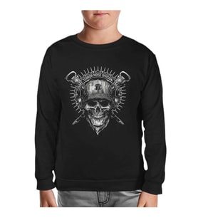 Terror Noise Division Siyah Çocuk Sweatshirt