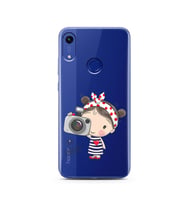 Foto Kız Tasarımlı Süper Şeffaf Silikon Telefon Kılıfı Huawei Honor 8A