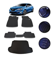 Megane 4 Sedan ÇFT KLK 2016-2022 4D Havuzlu Oto Paspas Bagaj Set