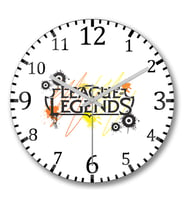 League Of Legends Lol Duvar Saati Bombeli Gercek Cam
