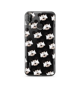 Mickey Tasarımlı Süper Şeffaf Silikon Telefon Kılıfı Huawei P20 Lite  