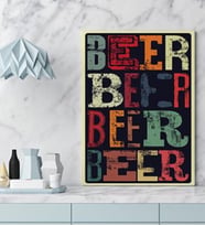 Beer Tasarımlı Kanvas Tablo 50x70cm