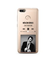 Müslüm Gürses Mp3 Tasarımlı Süper Şeffaf Silikon Telefon Kılıfı Huawei P9 Lite (