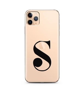 Iphone 11 Pro Max Harf Tasarımlı Telefon Kılıfı S-Harfi 