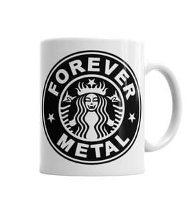 Metal Forever Kupa Bardak Porselen