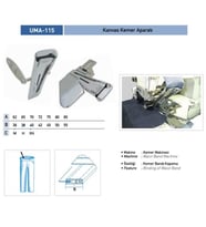 Kanvas Kemer Apara 70X40mm / UMA-115