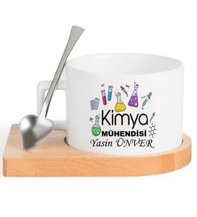 Kimya Mühendisi  FİNCAN Seti (Beyaz)