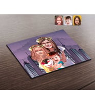 BK Gift Kişiye Özel 3 Kardeş Karikatürlü Ahşap Puzzle-4