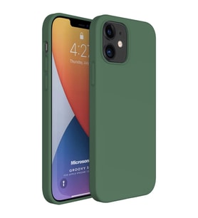 Microsonic Apple iPhone 12 Kılıf Groovy Soft Koyu Yeşil