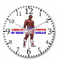 Apollo Creed Duvar Saati Bombeli Gercek Cam