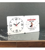 Hakime Hanım Ahşap Masa Saati