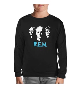 R.E.M Siyah Çocuk Sweatshirt
