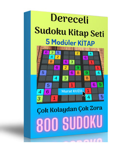 Dereceli Sudoku Kitap Seti (5 Kitap)
