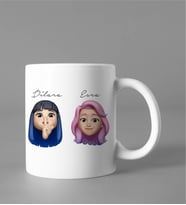 Emoji Kız Arkadaş Kupası Kişiye Özel