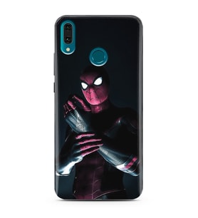 Örümcek Adam Tasarım Süper Şeffaf Silikon Telefon Kılıfı Huawei Y9 (2019)