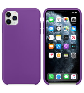 Microsonic Apple iPhone 11 Pro Max (6.5'') Kılıf Liquid Lansman Silikon Mor