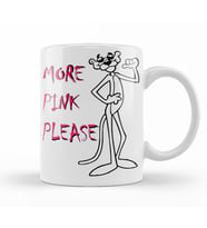 Pantera Cor De Rosa Pembe Panter Kupa Bardak Porselen