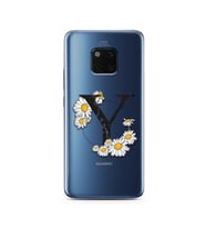 Papatya Harf Tasarım Süper Şeffaf Silikon Telefon Kılıfı Huawei Mate 20 Pro Y-Ha
