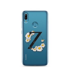 Papatya Harf Tasarım Süper Şeffaf Silikon Telefon Kılıfı Huawei Y6 Prime (2019) 