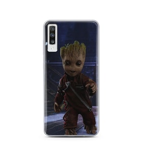 Baby Groot Tasarım Süper Şeffaf Silikon Telefon Kılıfı Samsung A70