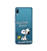 Snoopy Tasarımlı Süper Şeffaf Silikon Telefon Kılıfı Huawei Y6 2019