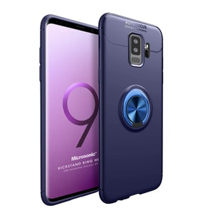 Microsonic Samsung Galaxy S9 Plus Kılıf Kickstand Ring Holder Lacivert