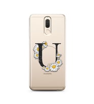 Papatya Harf Tasarım Süper Şeffaf Silikon Telefon Kılıfı Huawei Mate 10 Lite U-H