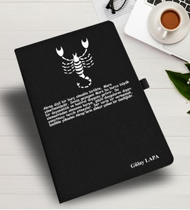 KİŞİYE ÖZEL AKREP BURCU TEMALI  DEFTER &  AJANDA