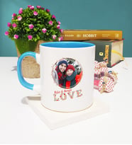 Sevgiliye Sevgililer Günü Hediyesi 29 Kupa Bardak Mavi