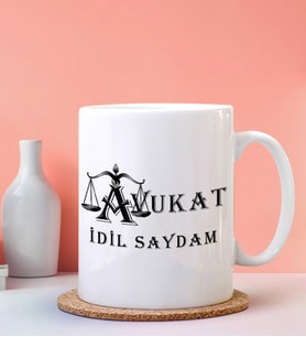 Kişiye Özel Avukat 3 Tasarımlı Beyaz Kupa