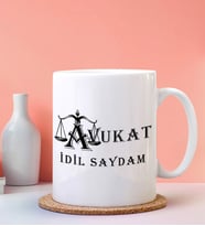 Kişiye Özel Avukat 3 Tasarımlı Beyaz Kupa