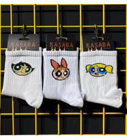 Powerpuff Girls Unisex Tasarım 3'Lü Atletik Çorap Set