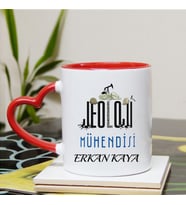 Jeoloji Mühendisi Kupa Bardağı Kalpli